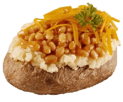 Jacket potato, healthy and fun